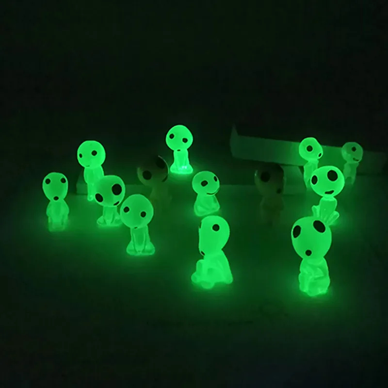 Aquarium Fish Accessories - Светящиеся мини-фигурки эльфов для декора аквариума,