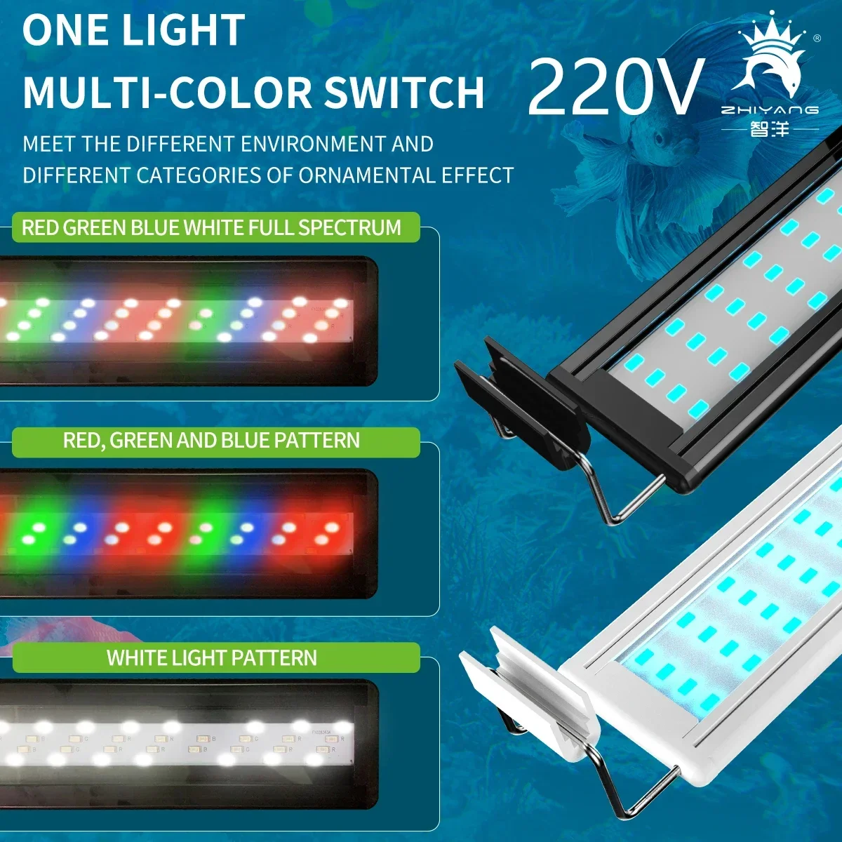220 В светильник для аквариума – обзор и цена Aquarium Led Light