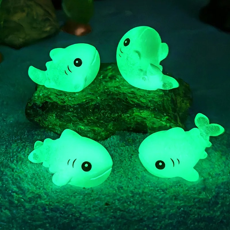 Набор из 4 светящихся фигурок  – обзор и цена Aquarium Fish Shark