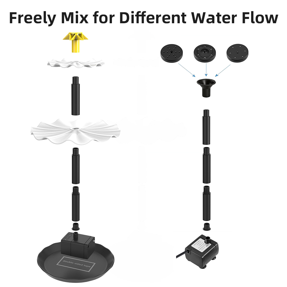 Солнечный фонтанный насос для  – обзор и цена Aquarium Fish Accessories