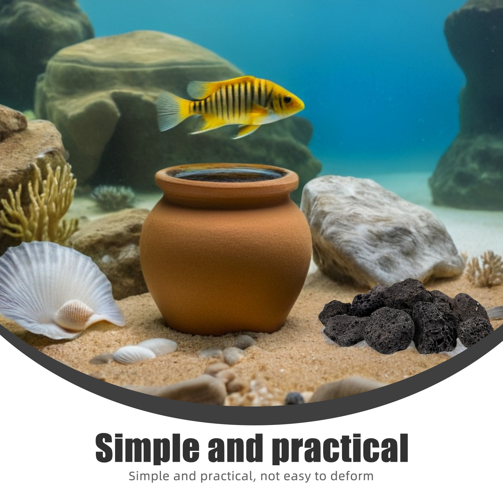 1 упаковка натуральных вулкани – обзор и цена Aquarium Fish Accessories